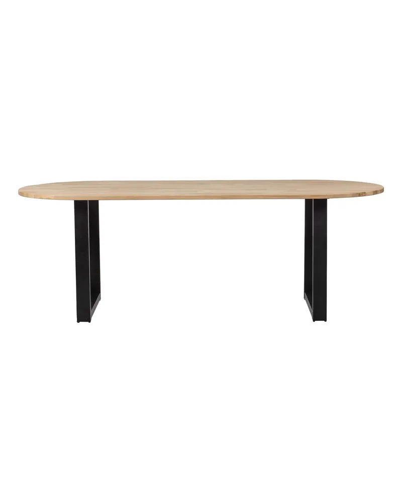 Tablo Esstisch oval mit U-Gestell, Natur, Ansicht 2