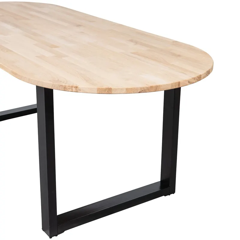 Tablo Esstisch oval mit U-Gestell, Natur, Ansicht 3