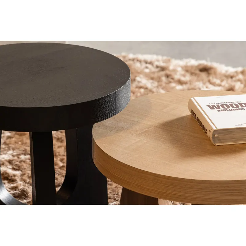 Tala Beistelltisch 45 cm, Schwarz, im Wohnraum, Ansicht 2