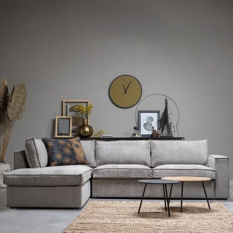 Thomas Ecksofa Rippstoff rechts, im Wohnraum