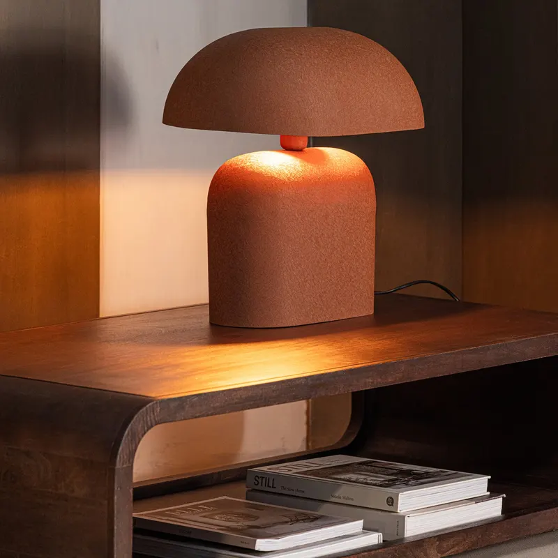 Tilo Tischlampe, Braun, im Wohnraum, Ansicht 2
