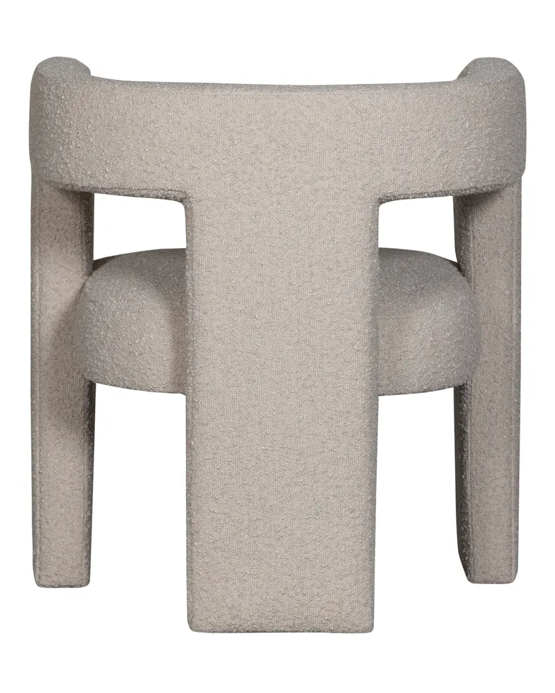 Tiwa Bouclé-Sessel mit breiten Polsterbeinen, Beige, Bouclé, Ansicht 4