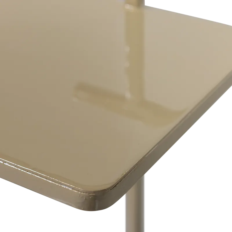Toste Beistelltisch aus Metall, Dunkel sand, Detail, Ansicht 1