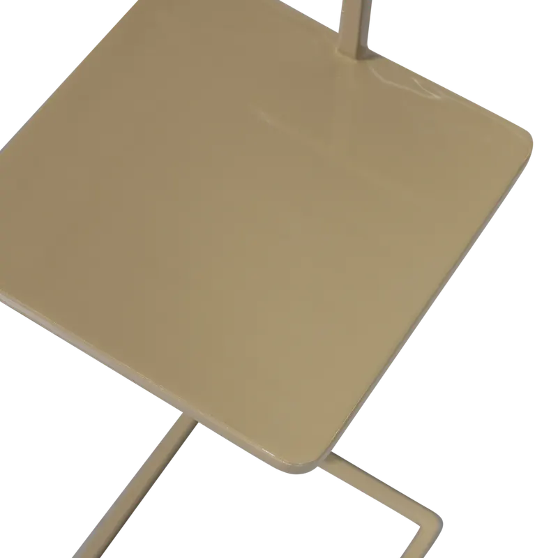 Toste Beistelltisch aus Metall, Dunkel sand, Detail, Ansicht 2