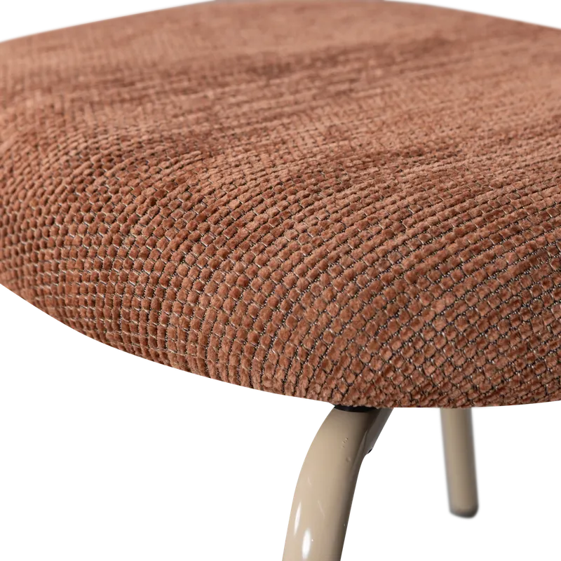 Travis Esszimmerstuhl mit gewebtem Stoff, Braun, Detail, Ansicht 2