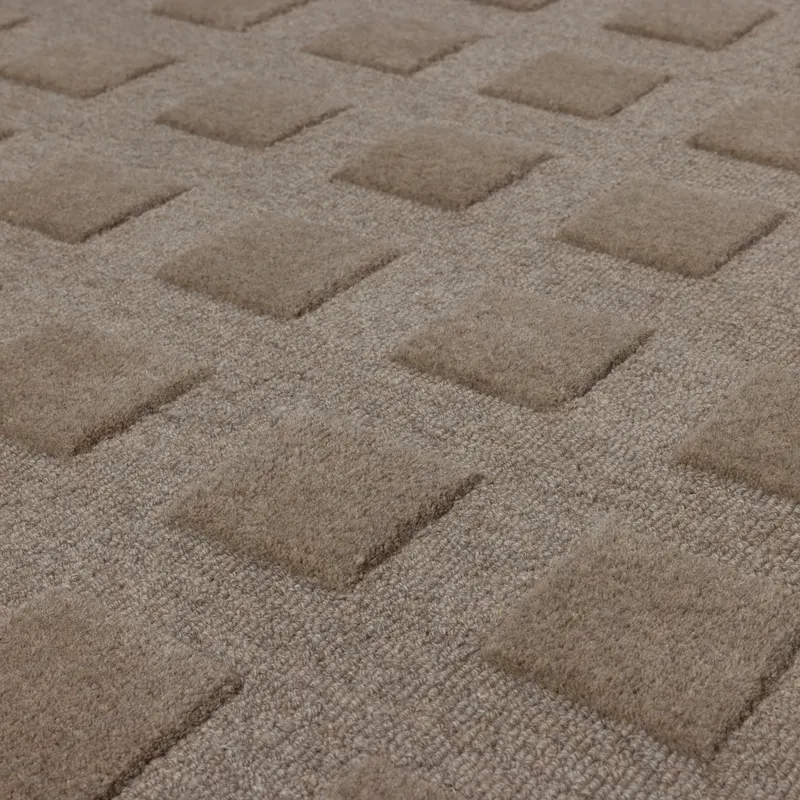 Veya Teppich mit Wolle und Baumwolle, Sand, Detail, Ansicht 2