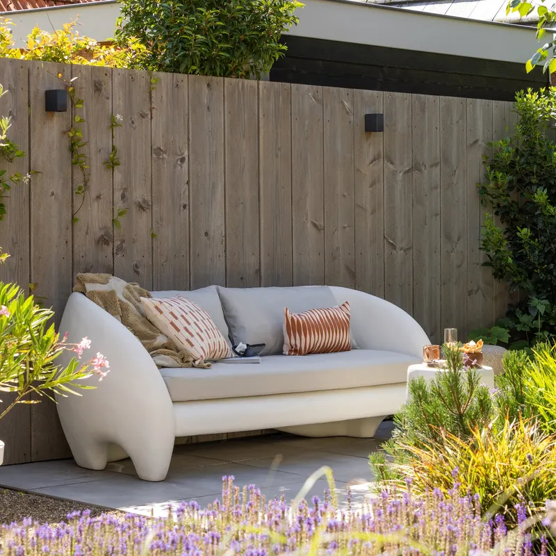 Viale Gartensofa Natur, 2-Sitzer, im Wohnraum, Ansicht 2