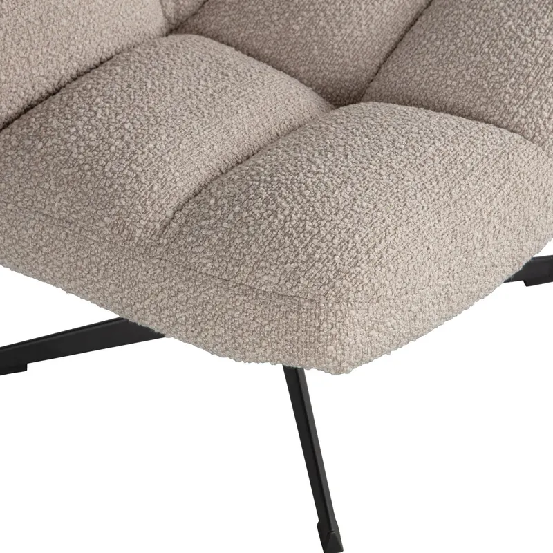 Vinny Sessel mit Drehfunktion, Bouclé Sand, Detail, Ansicht 1