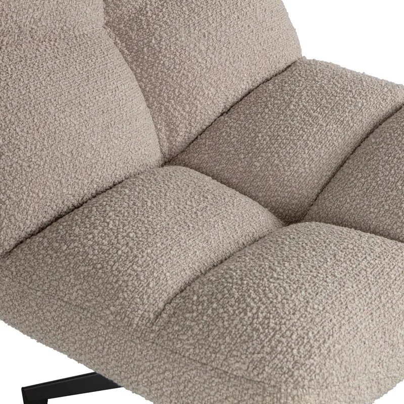 Vinny Sessel mit Drehfunktion, Bouclé Sand, Detail, Ansicht 2