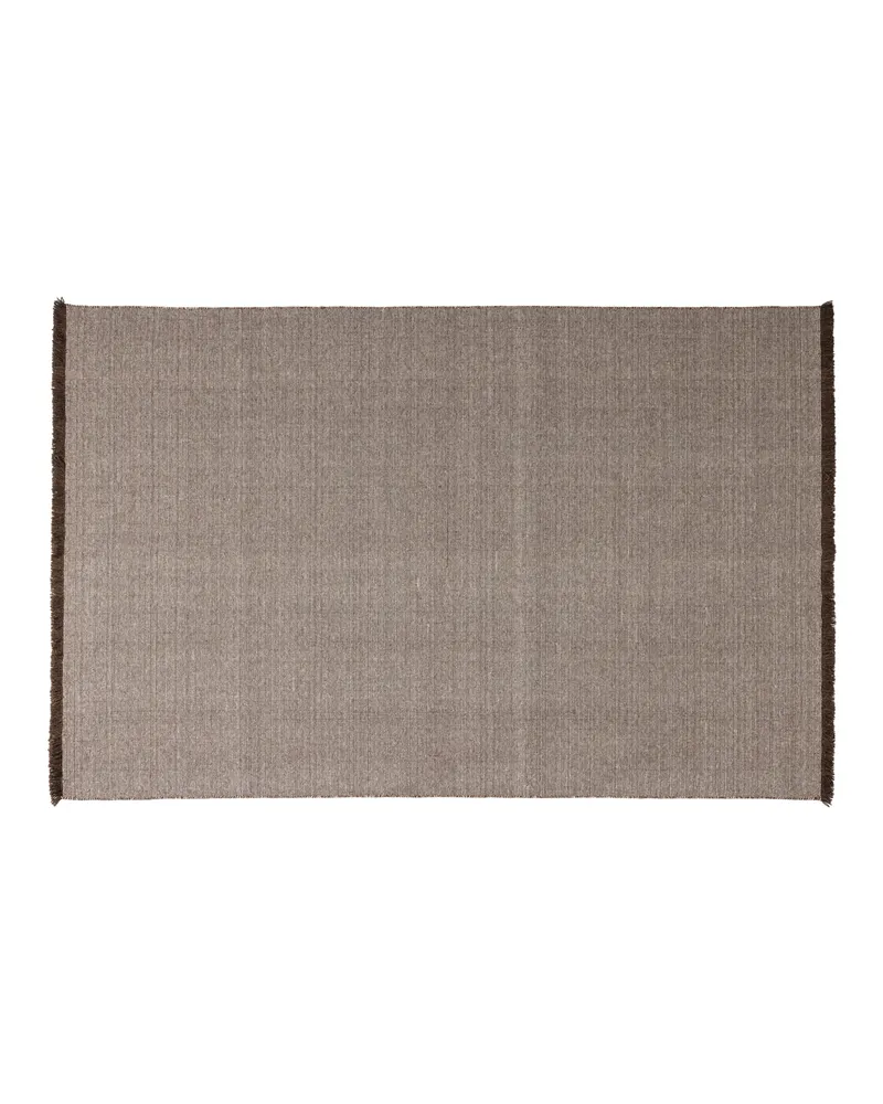 Weavly Teppich 170 x 240 cm aus Wolle und Baumwolle, Hellbraun