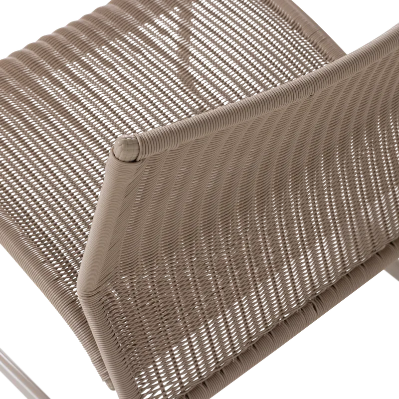 West Gartensessel mit tiefem Loungesitz, Sand, Detail, Ansicht 2