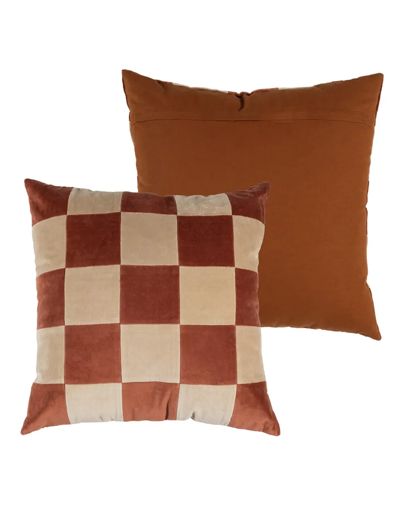 Zena Dekokissen-Set, Rosa/Rostbraun, Ansicht 2