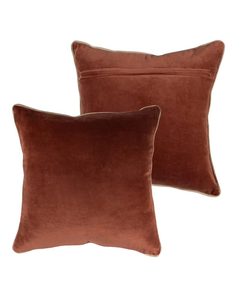 Zena Dekokissen-Set, Rosa/Rostbraun, Ansicht 3