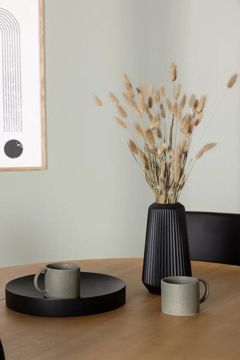 Yakidon & Today Essgruppe mit rundem Esstisch und 4 Kunstlederstühlen, im Wohnraum, Ansicht 3