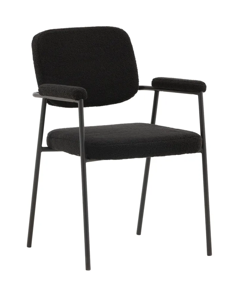 Yesterday Esszimmerstuhl mit Armlehnen und Bouclé-Sitz, Ansicht 2