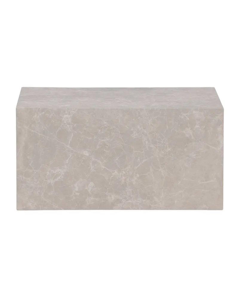 York eckiger Couchtisch in Blockform, Rosa