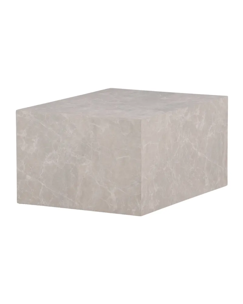 York eckiger Couchtisch in Blockform in 80 × 60 cm, Beige, Ansicht 8