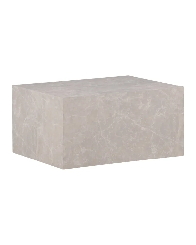 York eckiger Couchtisch in Blockform in 80 × 60 cm, Beige, Ansicht 9
