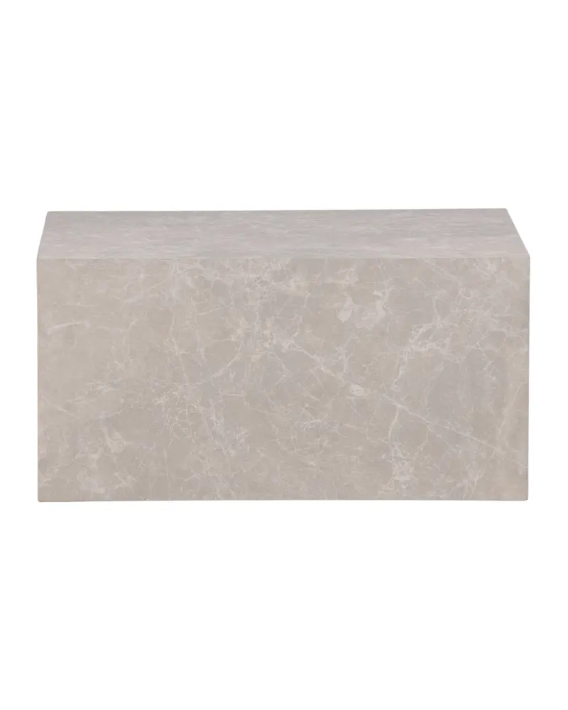 York eckiger Couchtisch in Blockform in 80 × 60 cm, Beige, Ansicht 10