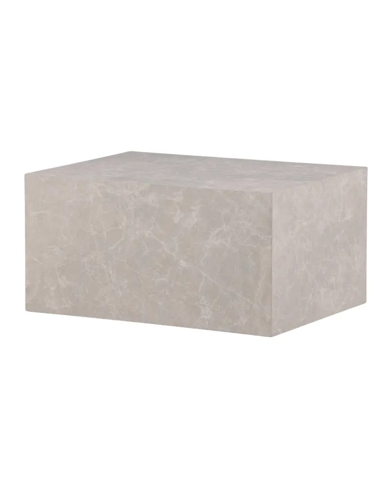 York eckiger Couchtisch in Blockform in 80 × 60 cm, Beige, Ansicht 11