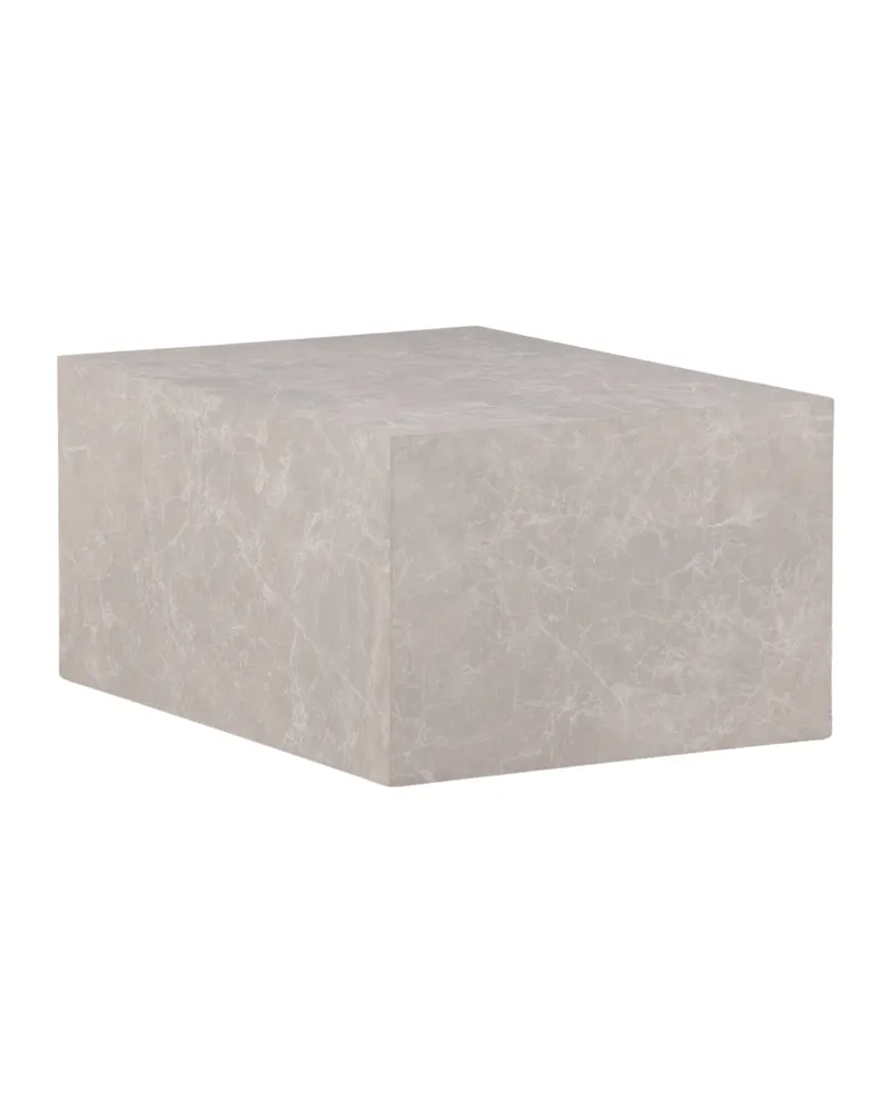 York eckiger Couchtisch in Blockform in 80 × 60 cm, Beige, Ansicht 12