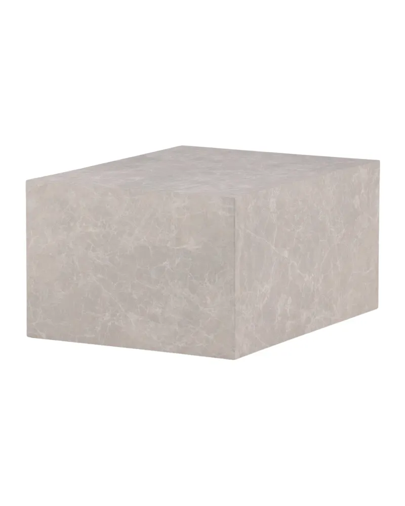York eckiger Couchtisch in Blockform in 80 × 60 cm, Beige, Ansicht 3
