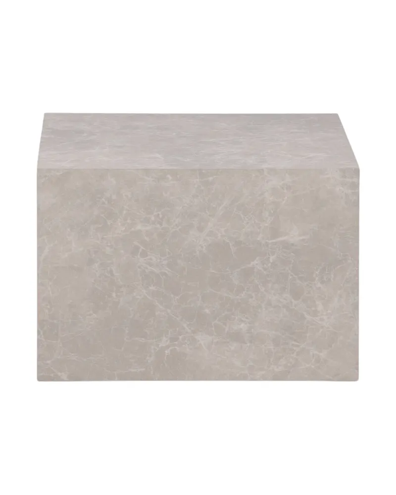 York eckiger Couchtisch in Blockform in 80 × 60 cm, Beige, Ansicht 4