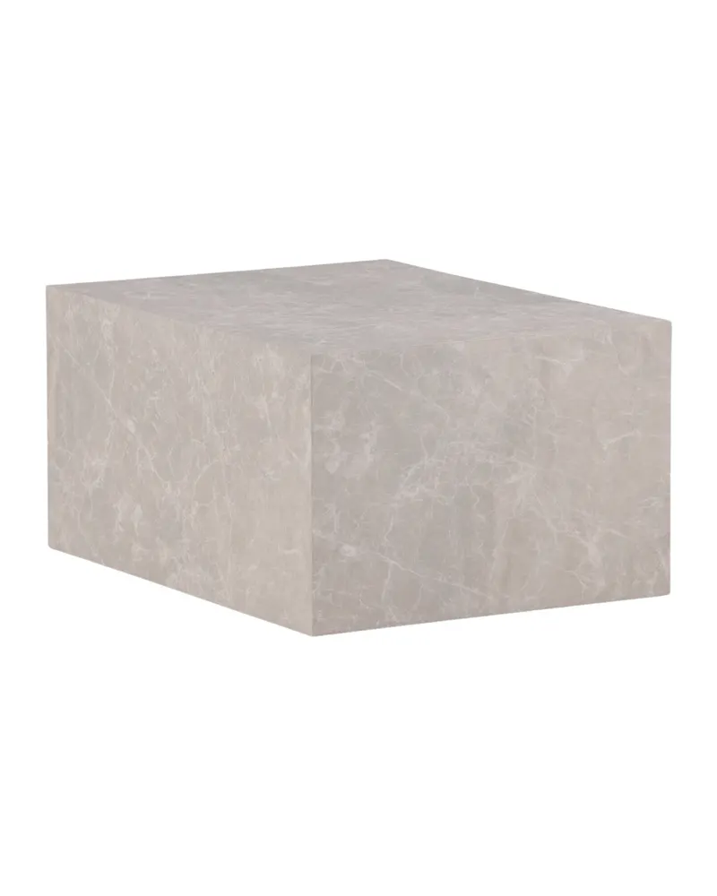 York eckiger Couchtisch in Blockform in 80 × 60 cm, Beige, Ansicht 5