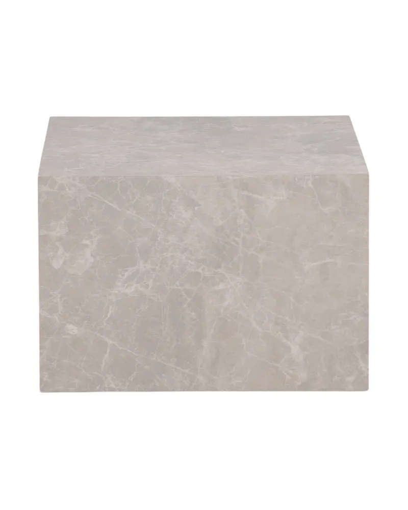 York eckiger Couchtisch in Blockform in 80 × 60 cm, Beige, Ansicht 7