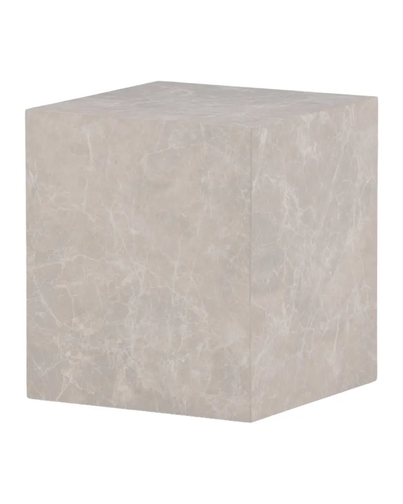 York eckiger Couchtisch in Blockform in 40 × 40 cm, Beige, Ansicht 8