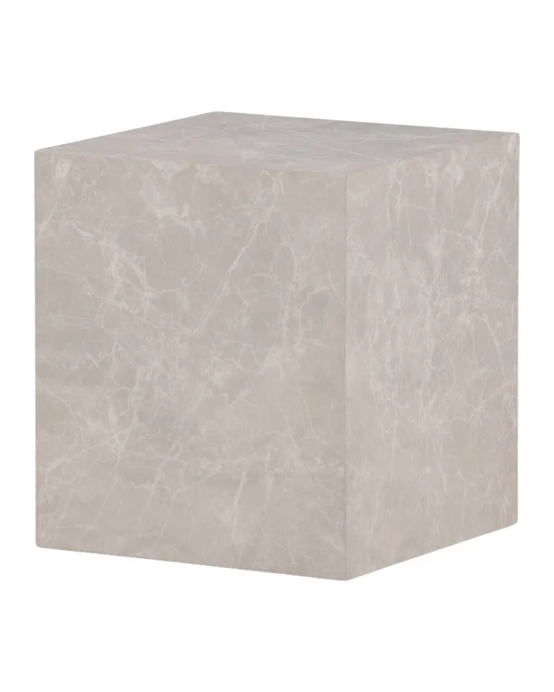 York eckiger Couchtisch in Blockform in 40 × 40 cm, Beige, Ansicht 11