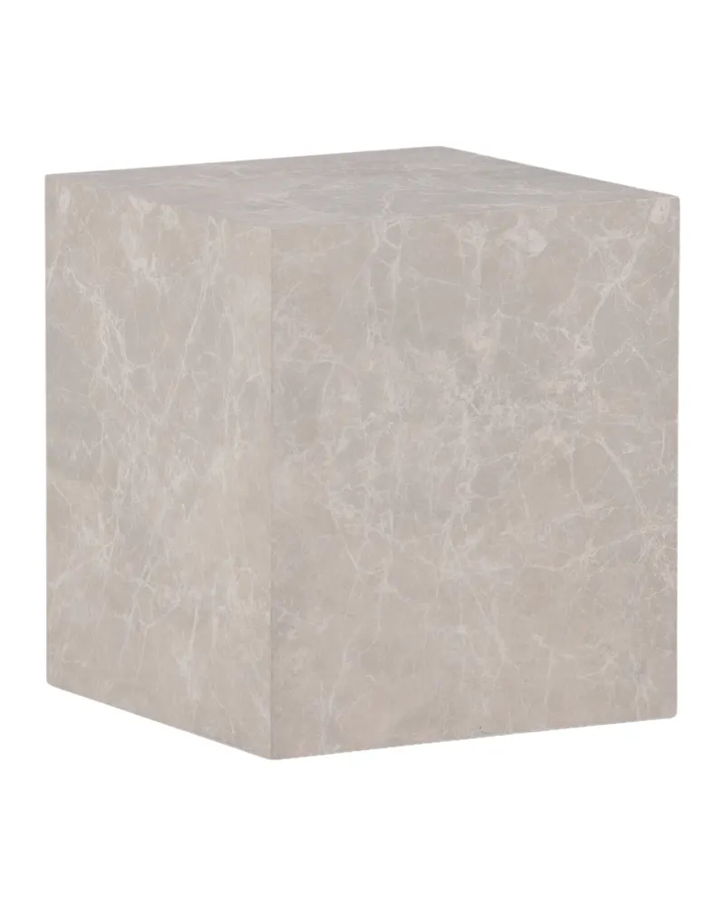 York eckiger Couchtisch in Blockform in 40 × 40 cm, Beige, Ansicht 12