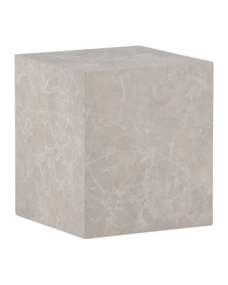 York eckiger Couchtisch in Blockform in 40 × 40 cm, Beige, Ansicht 6