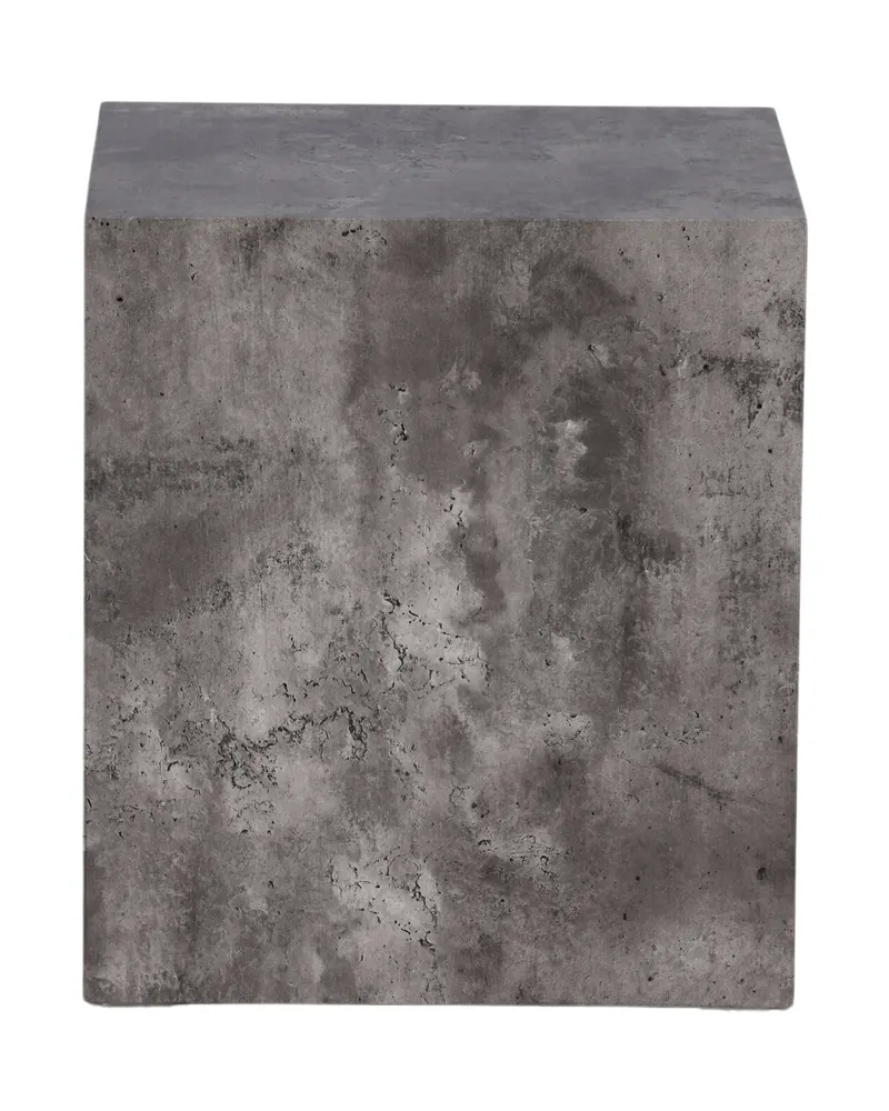 York eckiger Couchtisch in Blockform in 40 × 40 cm, Dunkelgrau, Ansicht 4