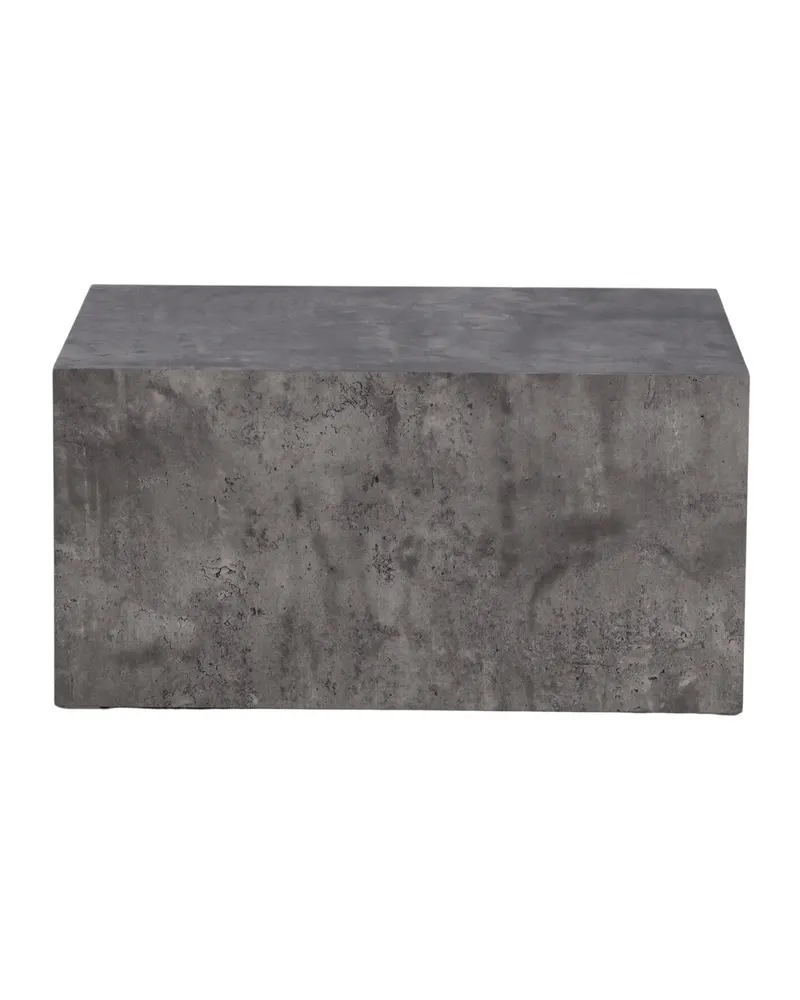 York eckiger Couchtisch in Blockform in 80 × 60 cm, Dunkelgrau, Ansicht 1