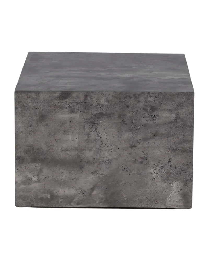 York eckiger Couchtisch in Blockform in 80 × 60 cm, Dunkelgrau, Ansicht 7