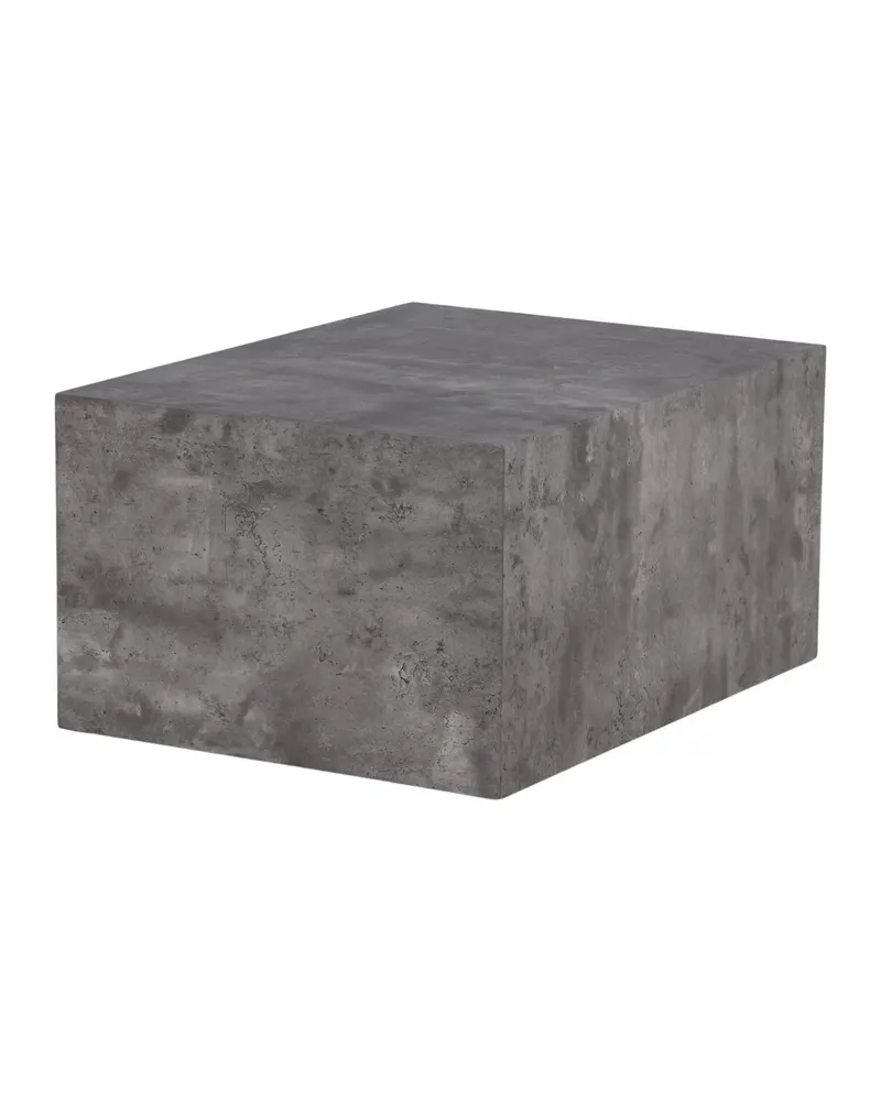 York eckiger Couchtisch in Blockform in 80 × 60 cm, Dunkelgrau, Ansicht 8