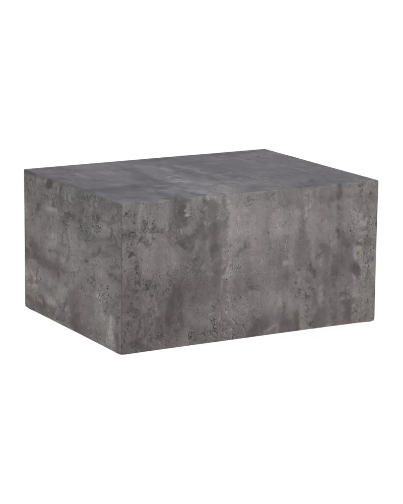 York eckiger Couchtisch in Blockform in 80 × 60 cm, Dunkelgrau, Ansicht 9