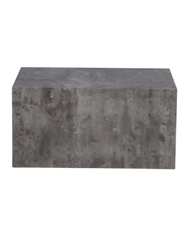 York eckiger Couchtisch in Blockform in 80 × 60 cm, Dunkelgrau, Ansicht 10