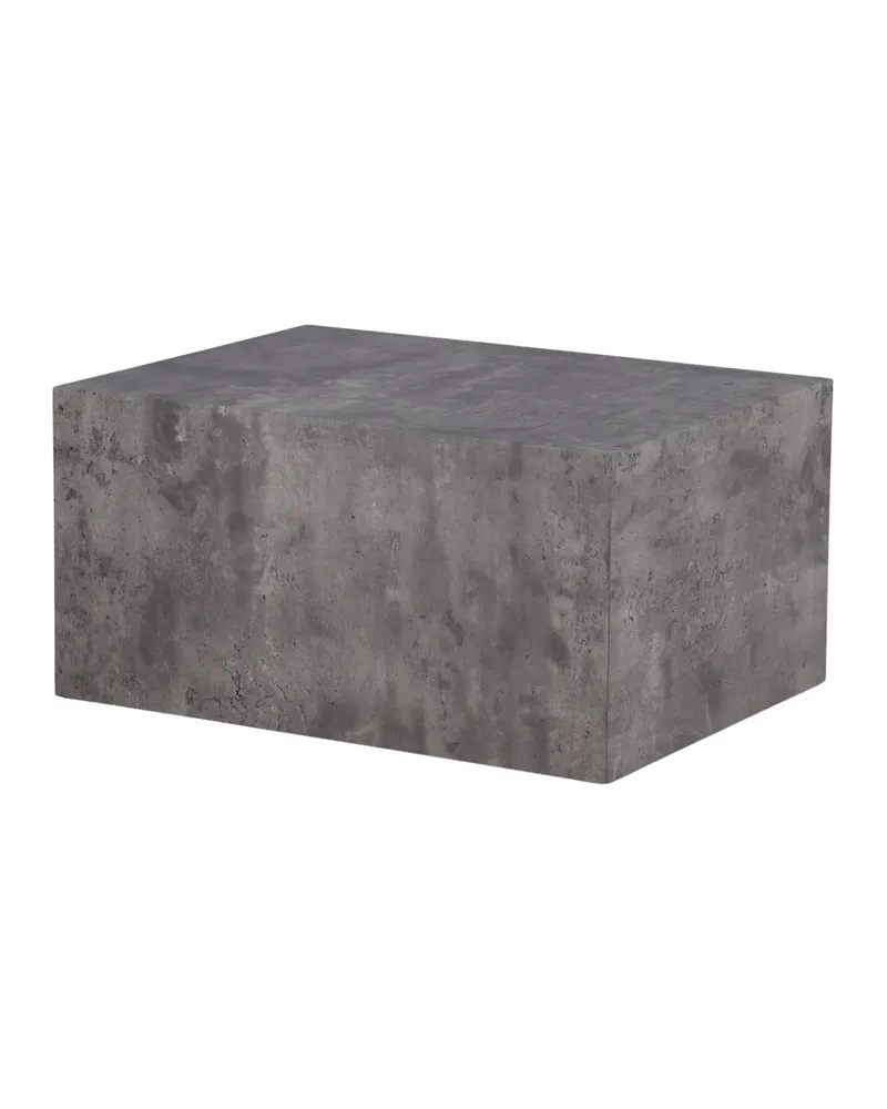 York eckiger Couchtisch in Blockform in 80 × 60 cm, Dunkelgrau, Ansicht 11