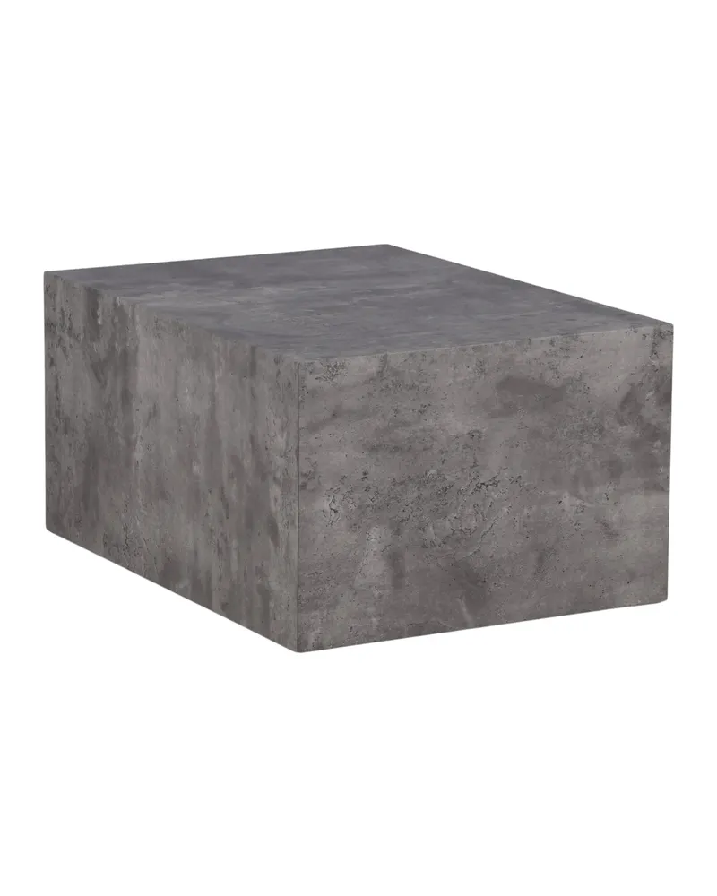 York eckiger Couchtisch in Blockform in 80 × 60 cm, Dunkelgrau, Ansicht 12