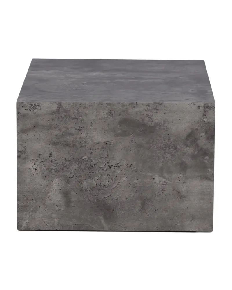York eckiger Couchtisch in Blockform in 80 × 60 cm, Dunkelgrau, Ansicht 4