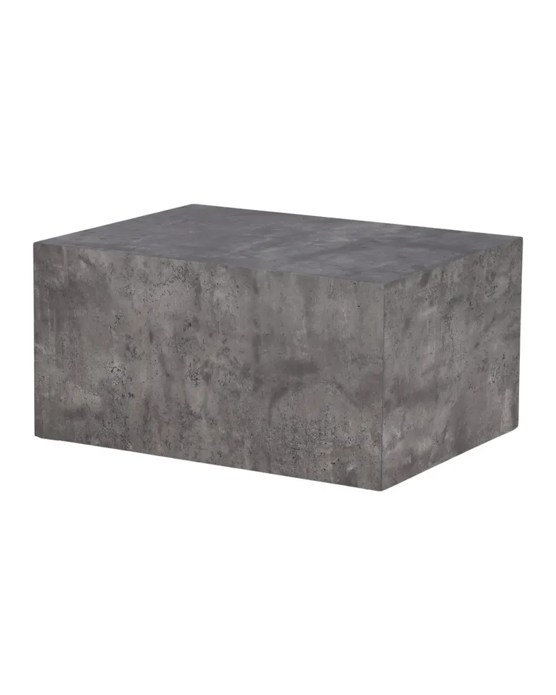 York eckiger Couchtisch in Blockform in 80 × 60 cm, Dunkelgrau, Ansicht 5