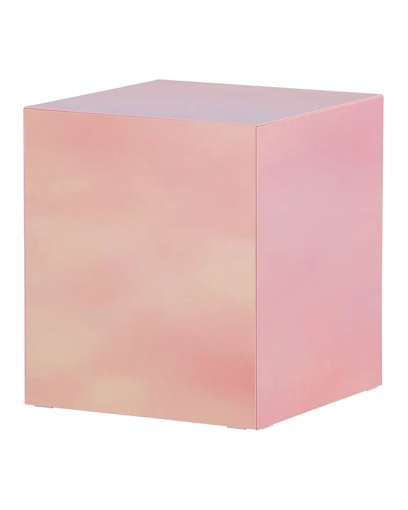 York eckiger Couchtisch in Blockform in 40 × 40 cm, Rosa, Ansicht 1