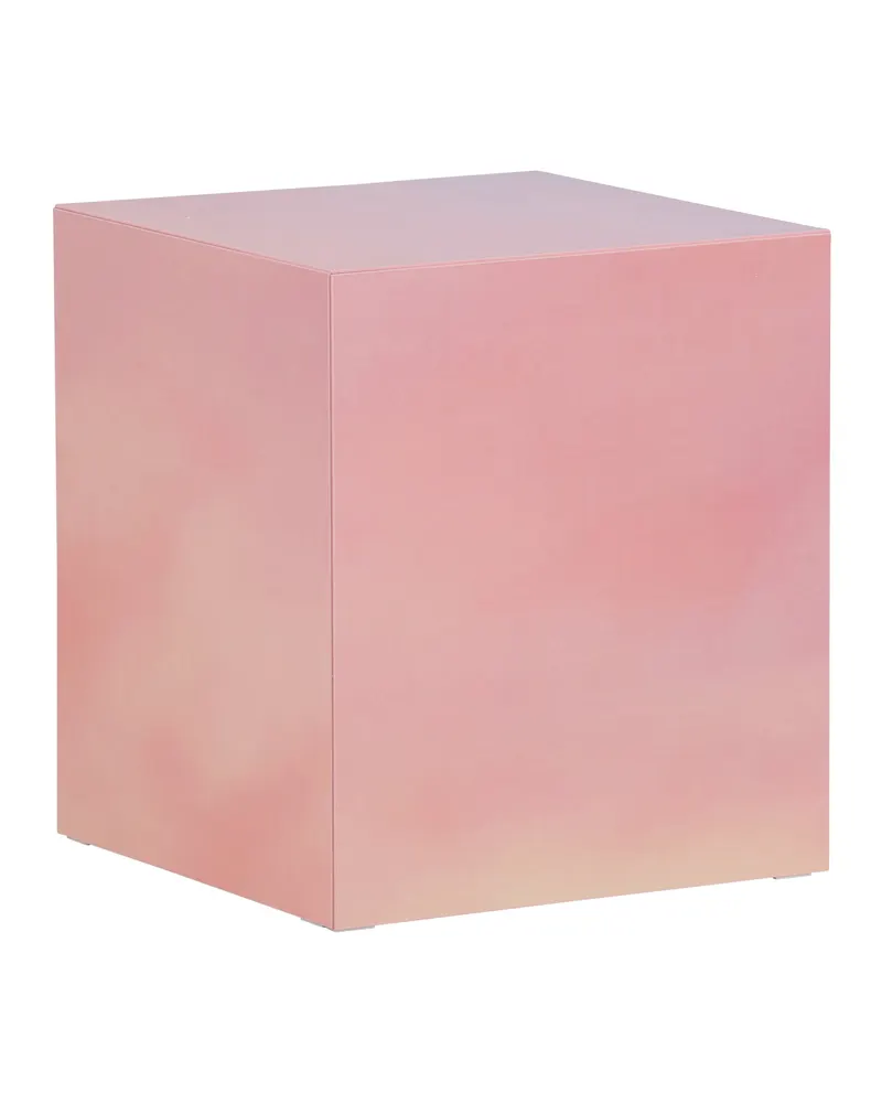 York eckiger Couchtisch in Blockform in 40 × 40 cm, Rosa, Ansicht 9