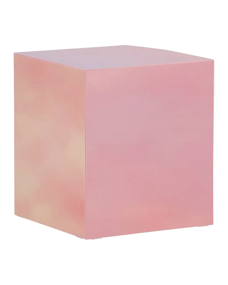 York eckiger Couchtisch in Blockform in 40 × 40 cm, Rosa, Ansicht 3