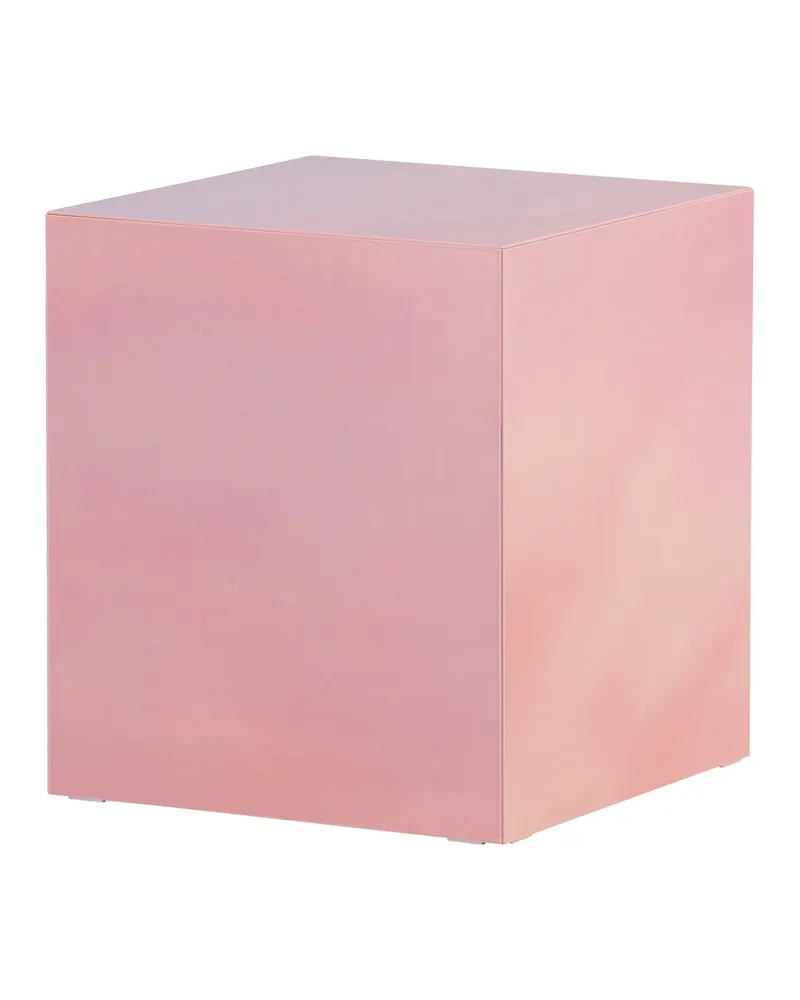 York eckiger Couchtisch in Blockform in 40 × 40 cm, Rosa, Ansicht 5