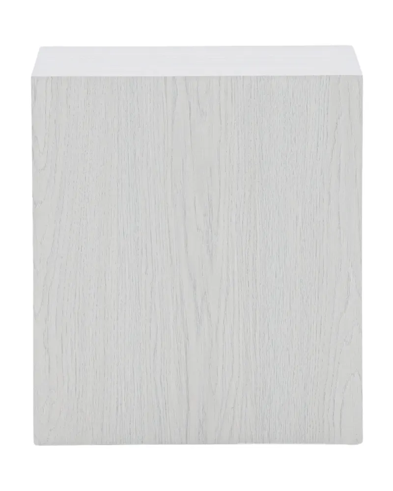 York eckiger Couchtisch in Blockform in 40 × 40 cm, Whitewash, Ansicht 1
