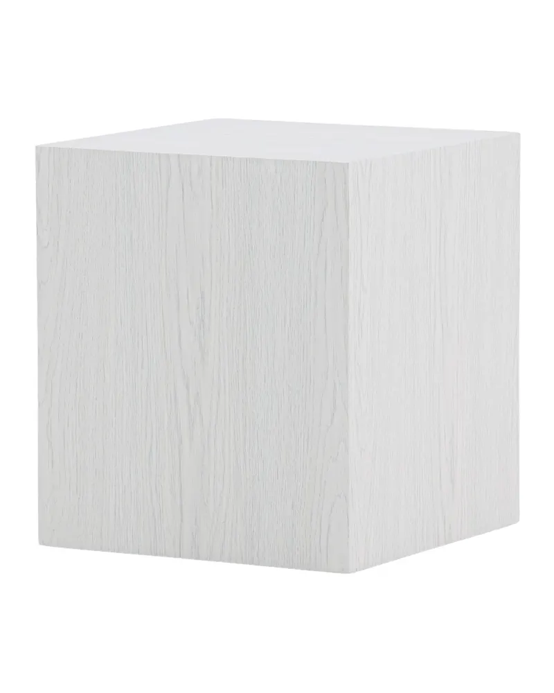 York eckiger Couchtisch in Blockform in 40 × 40 cm, Whitewash, Ansicht 2