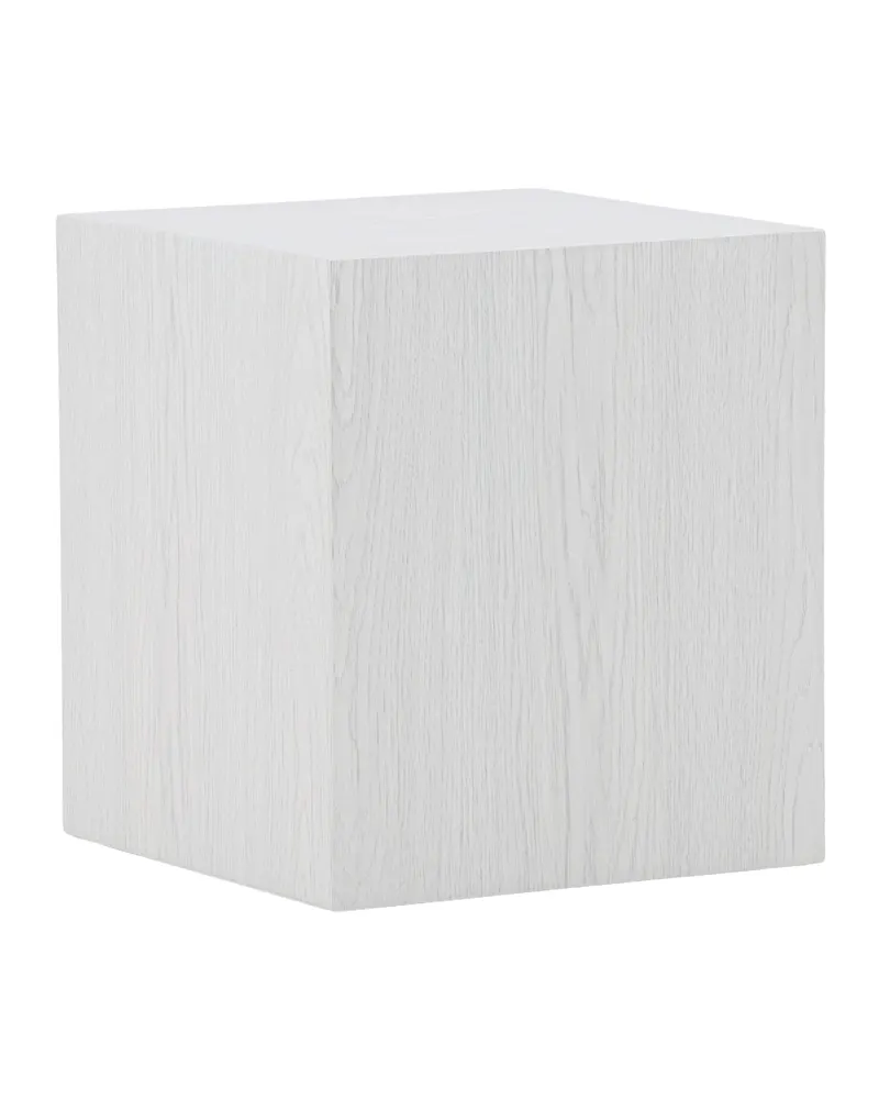 York eckiger Couchtisch in Blockform in 40 × 40 cm, Whitewash, Ansicht 3